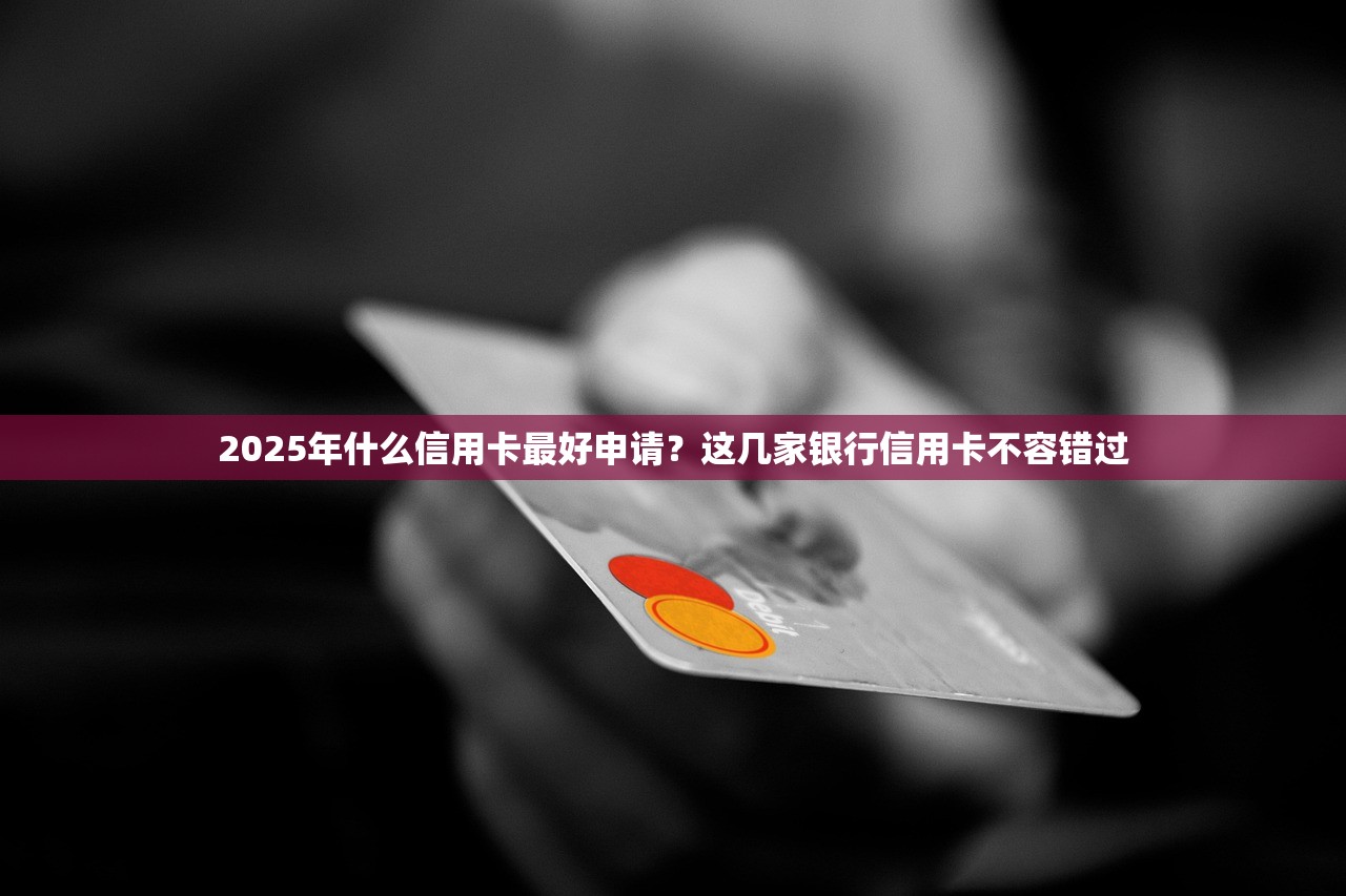 2025年什么信用卡最好申请？这几家银行信用卡不容错过