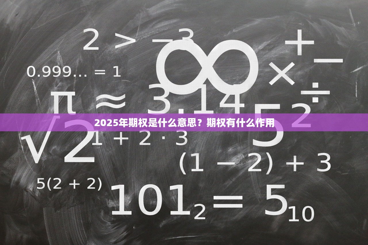 2025年期权是什么意思？期权有什么作用