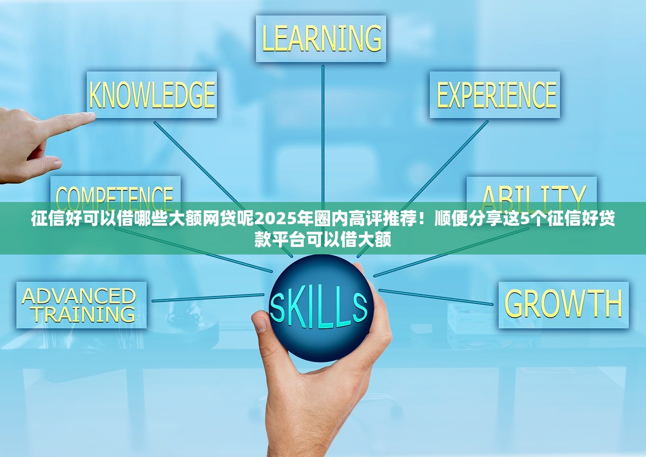 征信好可以借哪些大额网贷呢2025年圈内高评推荐！顺便分享这5个征信好贷款平台可以借大额
