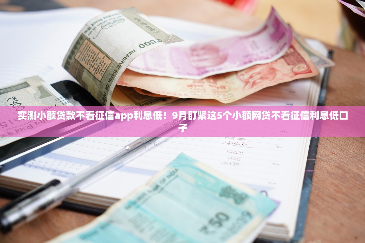 实测小额贷款不看征信app利息低！9月盯紧这5个小额网贷不看征信利息低口子
