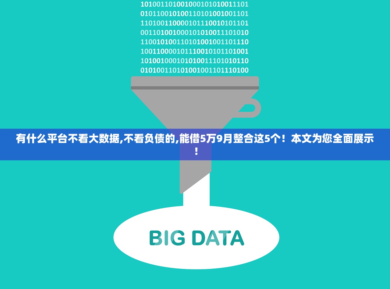有什么平台不看大数据,不看负债的,能借5万9月整合这5个！本文为您全面展示！