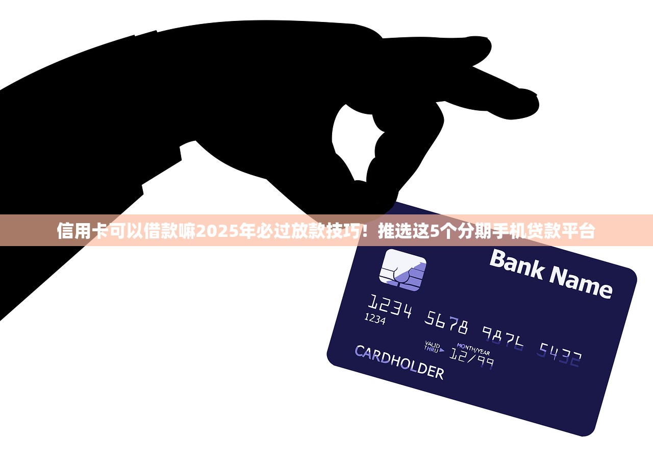 信用卡可以借款嘛2025年必过放款技巧！推选这5个分期手机贷款平台